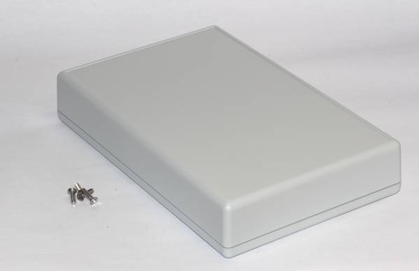 Hammond Electronics 1599KGYBAT Hand-Gehäuse 220 x 140 x 40 ABS Grau 1 St.