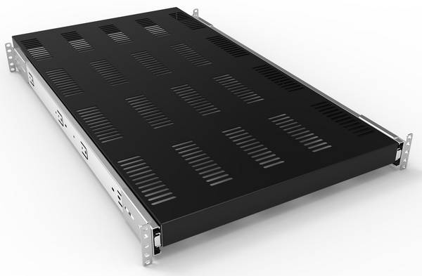 Hammond Electronics RSVS1926BK1 RSVS1926BK1 Schubablage belüftet (L x B x H) 44 x 483 x 660 mm Stahlblech Schwarz 1 St.