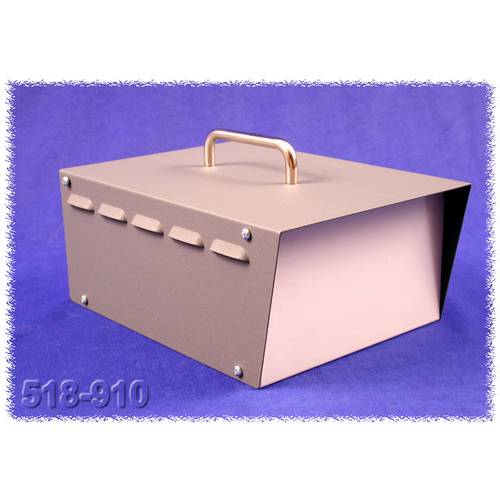 Hammond Electronics 518-0910 Instrumenten-Gehäuse 248 x 197 x 121 Stahl Grau 1 St.