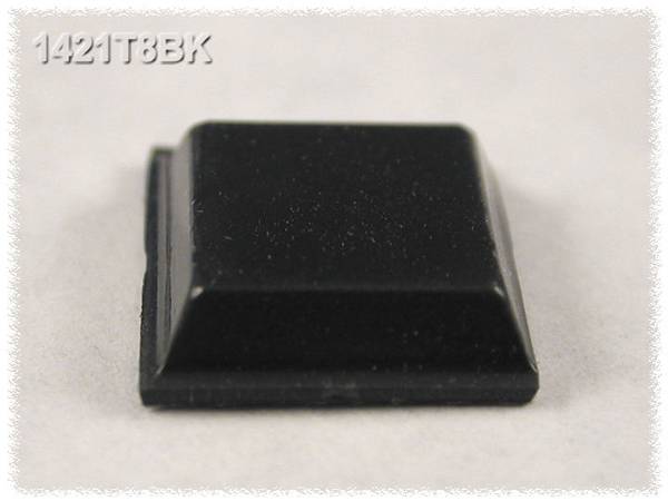 Hammond Electronics 1421T8BK Gerätefuß selbstklebend, rund Schwarz (Ø x H) 12.1 mm x 3.1 mm 24 St.