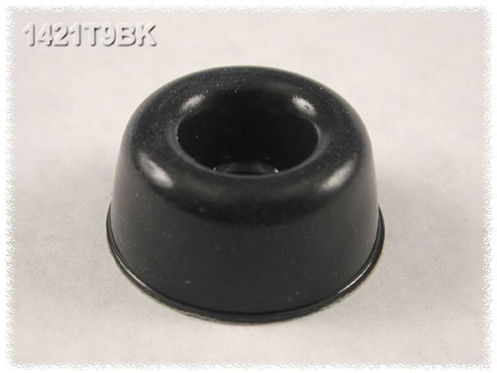50 Gummifüße schwarz  ca 2,5 mm x ca 8  mm  rund selbstklebend 8002 