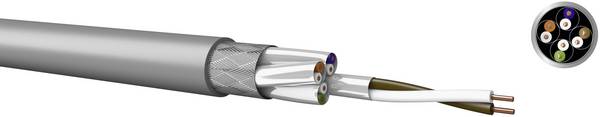 Kabeltronik 5308267H0-100 Netzwerkkabel CAT 7 S/FTP 4 x 2 x 0.14 mm² Grau 100 m