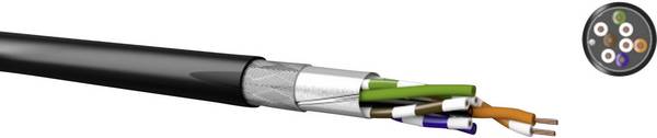 Kabeltronik 511826709-100 Netzwerkkabel CAT 5e SF/UTP 4 x 2 x 0.14 mm² + 1 x 2 x 0.13 mm² Schwarz 100 m