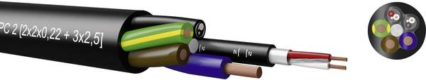 Kabeltronik 720030000-1 Kombikabel UNITRONIC® AUDIO AES/EBU 1 x 2 x 0.22 mm² + 1 x 2 x 1 mm² Schwarz Meterware