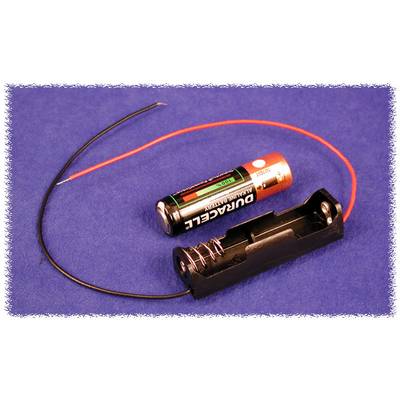 Hammond Electronics BH1AAW  Batteriehalter 1 x AA Kunststoff Schwarz  1 St. 