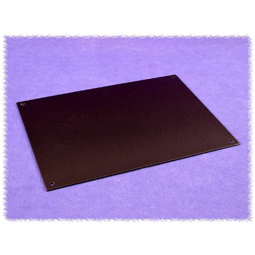 Hammond Electronics HW1710BKPL Montageplatte (L x B x H) 400 x 222 x 2 mm Aluminium Schwarz 1 St.