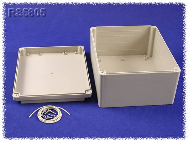 Hammond Electronics  RS5805 Universal-Gehäuse 250 x 200 x 130  ABS  Grau 1 St.