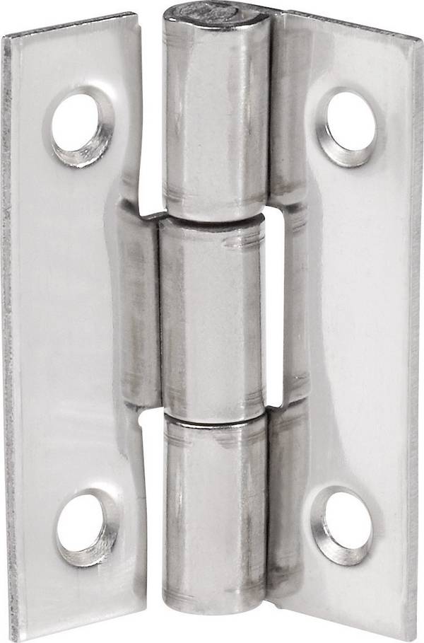Schmale Scharniere (L x B) 30 mm x 22 mm Edelstahl