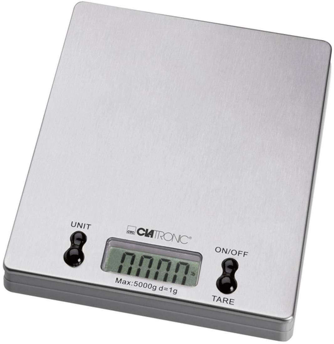 CLATRONIC Küchenwaage digital Clatronic KW 3367 Wägebereich (max.)=5 kg Edelstahl