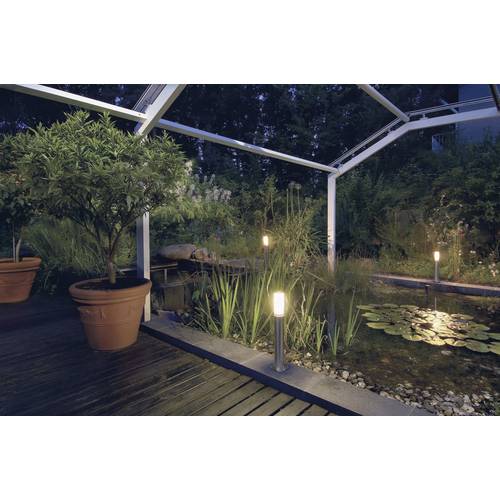 SLV 229172 Big Nails 80 Außenstandleuchte Energiesparlampe E27 15 W Edelstahl