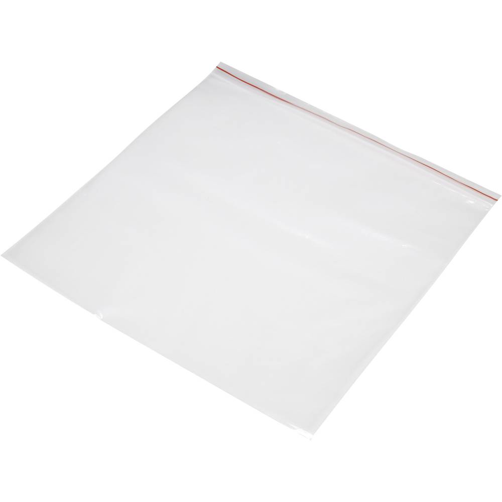 Ziplock zak zonder etiketstrook (b x h) 300 mm x 300 mm Transparant Polyethyleen