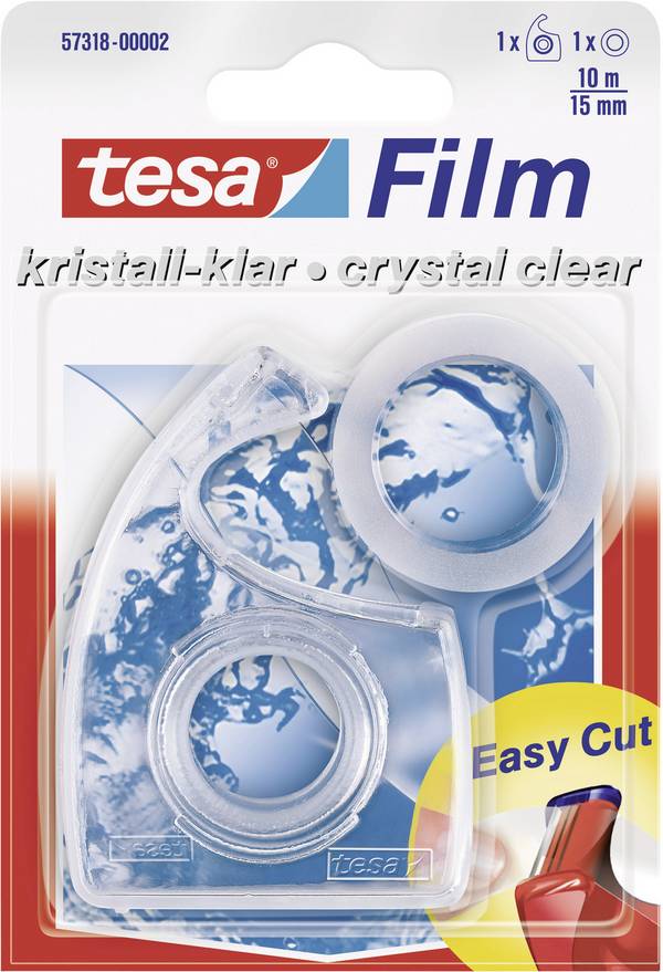 tesa  57318-00002-04 tesafilm kristall-klar Transparent (L x B) 10 m x 15 mm 1 St.