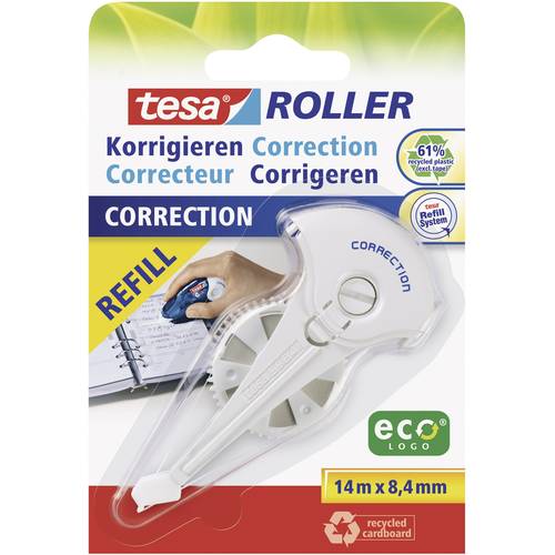 Thumbnail - tesa Nachfüllkassette Korrekturroller ROLLER 59986 8.4 mm Weiß 14 m 1 St.