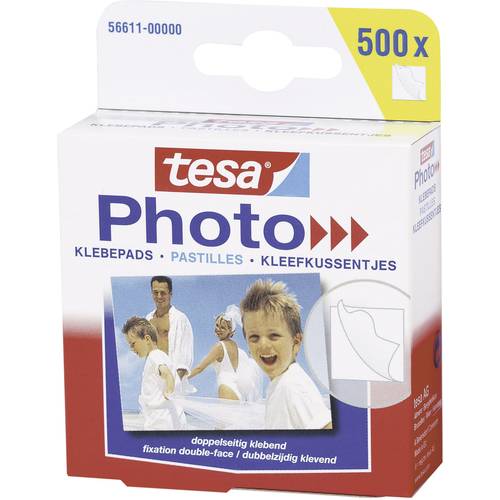 tesa Photo® Klebepads (B x H) 12 mm x 13 mm Weiß Inhalt: 500 St.