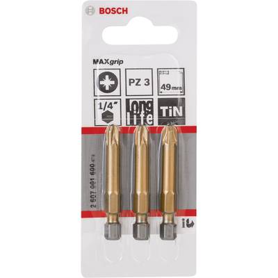 Bosch Accessories  2607001600 Kreuzschlitz-Bit PZ 3   E 6.3 3 St.