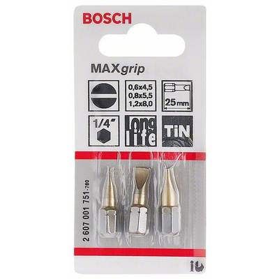 Bosch Accessories  Schlitz-Bit 4.5 mm, 5.5 mm, 8 mm  TiN D 6.3 3 St.