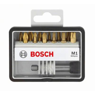 Bosch Accessories Robust Line 2607002580 Bit-Set 13teilig Schlitz, Kreuzschlitz Phillips, Kreuzschlitz Pozidriv, Innen-S