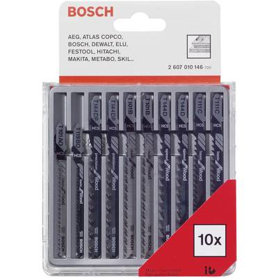 Bosch Accessories 2607010146 10-teiliges Stichsägeblätter-Set für Holz 1 St.