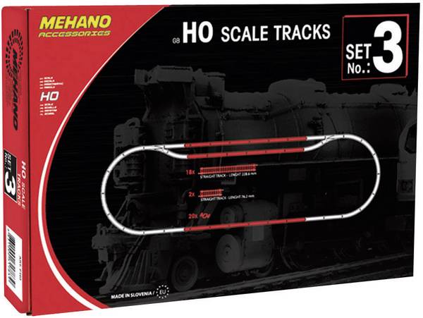 Mehano 58554 H0 Gleis-Ergänzungs-Set Nr. 3