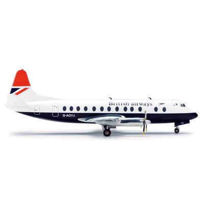Herpa 1/200 British Airways Vickers Viscount 800 Luftfahrzeug 1:200 554053