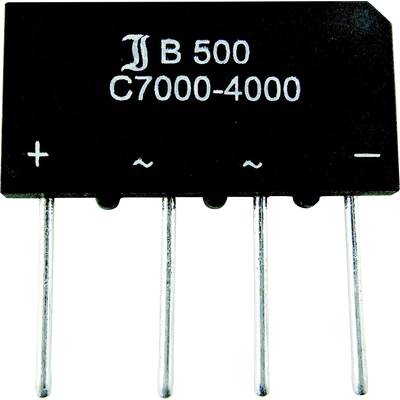 Diotec B80C3700A Brückengleichrichter SIL-4 160 V 3.7 A Einphasig 