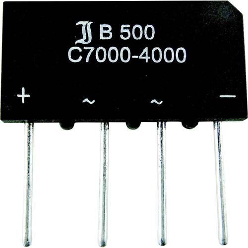 Thumbnail - TRU COMPONENTS TC-B40C7000A Brückengleichrichter SIL-4 80 V 7 A Einphasig