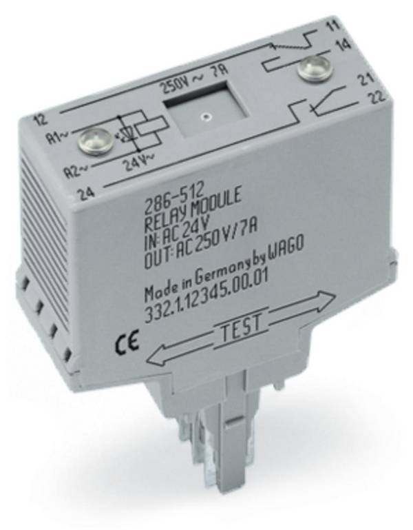 WAGO 286-516 Steckrelais 230 V/AC 7 A 2 Wechsler 1 St.