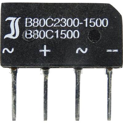 TRU COMPONENTS TC-B40C1500B Brückengleichrichter SIL-4 80 V 2.3 A Einphasig 
