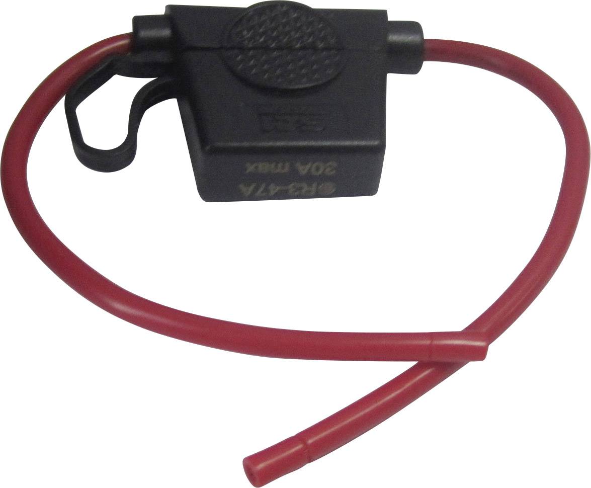 TRU COMPONENTS TC-Wire 12AWG R3-47A (red colour) KFZ-Sicherungshalter Passend für Flachsicherun