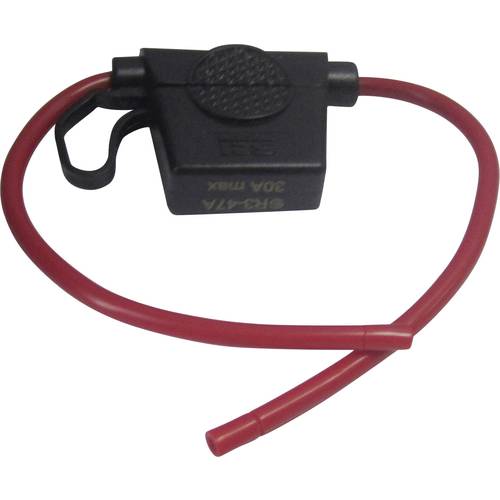 TRU COMPONENTS 1587493 TC-Wire 12AWG R3-47A (red colour) KFZ-Sicherungshalter Passend für (Sicherungen) Flachsicherung S...