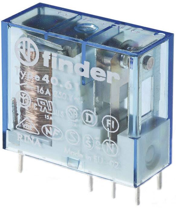 FINDER Printrelais 6 V/DC 16 A 1 Wechsler Finder 40.61.9.006.0000 1 St.