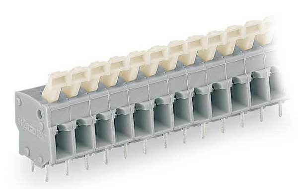 WAGO 257-457 Federkraftklemmblock 2.50 mm² Polzahl 7 Grau 120 St.