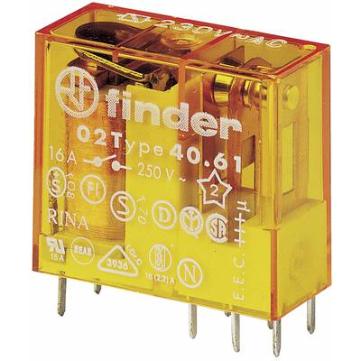 Finder 40.61.8.230.0000 Printrelais 230 V/AC 16 A 1 Wechsler 1 St.