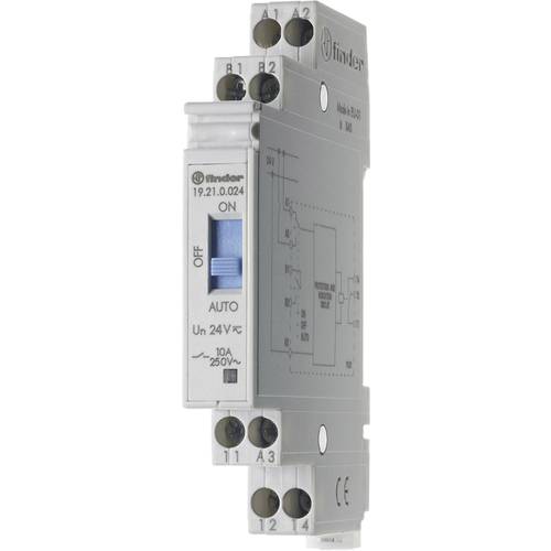 Thumbnail - Finder 19.21.0.024.0000 Industrierelais Nennspannung: 24 V/DC, 24 V/AC Schaltstrom (max.): 10 A 1 Wechsler 1 St.
