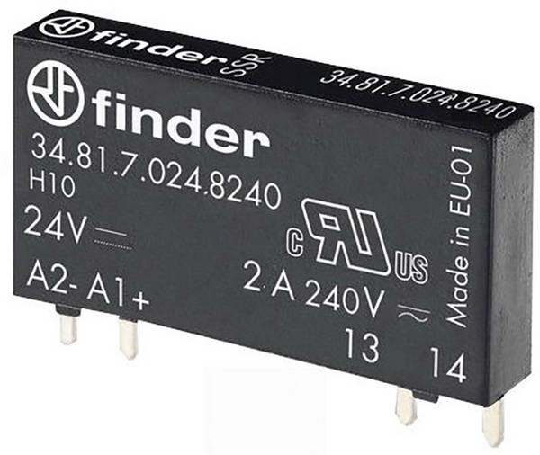 Finder Halbleiterrelais 34.81.7.024.8240 2 A Schaltspannung (max.): 275 V/AC Nullspannungsschaltend 1 St.