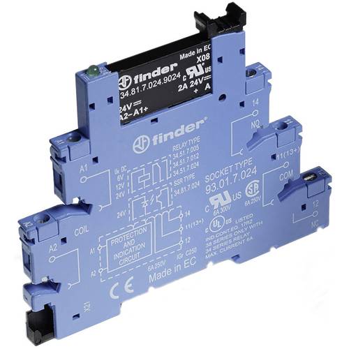 Thumbnail - Finder Halbleiterrelais 38.81.7.024.8240 2 A Schaltspannung (max.): 240 V/AC 1 St.