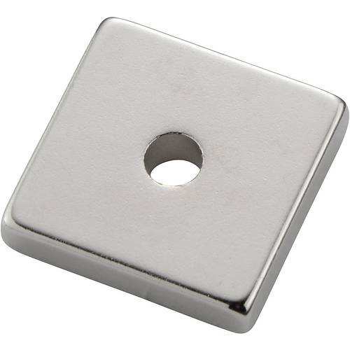 Thumbnail - TRU COMPONENTS TC-12260084 Permanent-Magnet Rechteckig (L x B x H) 20 x 19 x 4 mm Grenztemperatur (max.): 100 °C