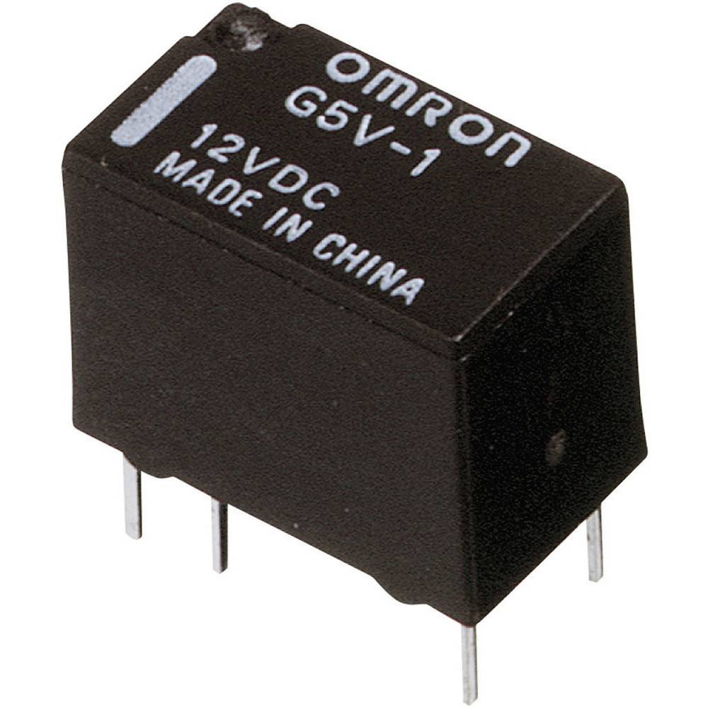 PCB-signaalrelais G5V-1, 1 A, 1 wisselaar Omron G5V-1 12DC 12 V-DC 1 wisselaar