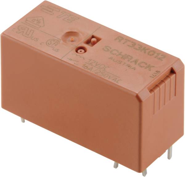 TE Connectivity RT33K012 Printrelais 12 V/DC 16 A 1 Schließer 1 St.