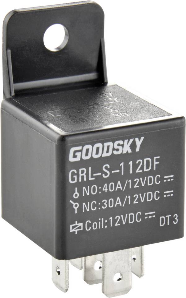 GoodSky GRL-S-112DF Kfz-Relais 12 V/DC 40 A 1 Wechsler