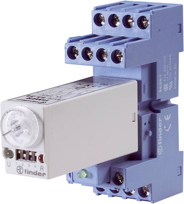 Finder 85.04.8.240.0000 85.04.8.240.0000 Zeitrelais Multifunktional 230 V/AC 1 St. Zeitbereich: 0.05 s - 100 h 4 Wechsler