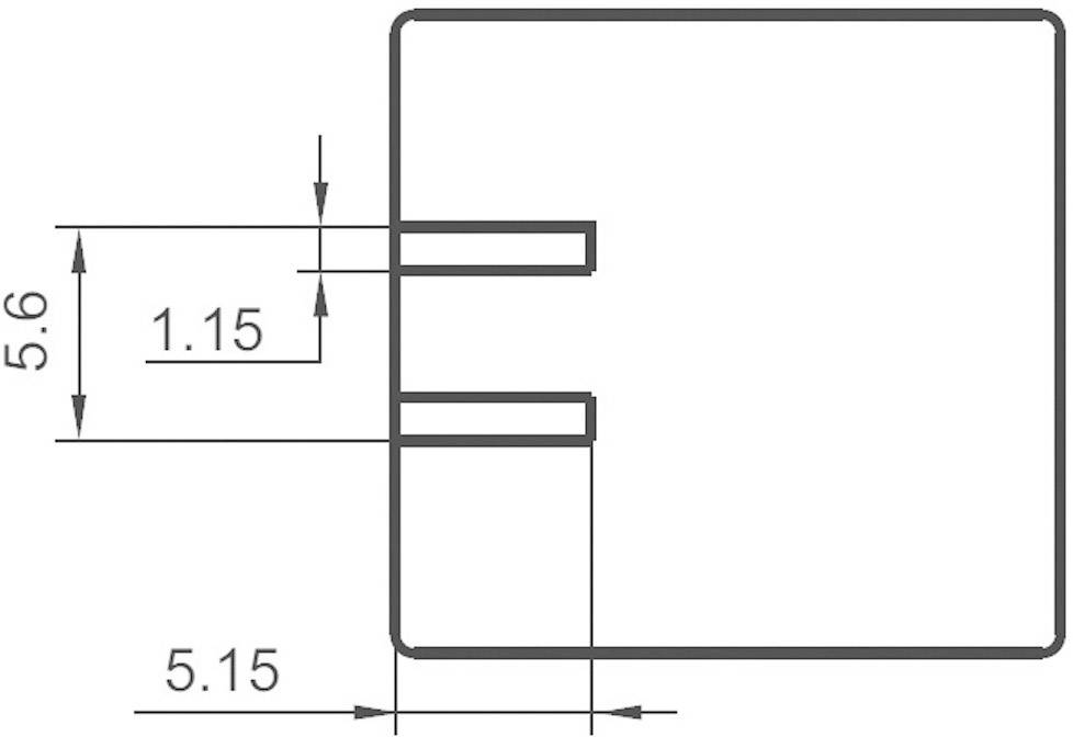 Hongfa HFKD/012-2ZST Kfz-Relais 12 V/DC 20 A 2 Wechsler-3