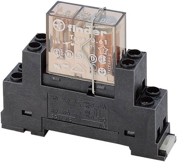 Finder 95.65.M Relaissockel mit Haltebügel   (L x B x H) 15.6 x 63.1 x 33.3 mm  1 St.