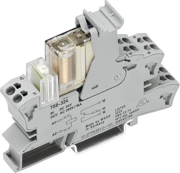 Sicherheitsrelais 788-384 WAGO Betriebsspannung: 24 V/DC 2 Wechsler (B x H x T) 15 x 64 x 86 mm LED-Anzeige 1 St.