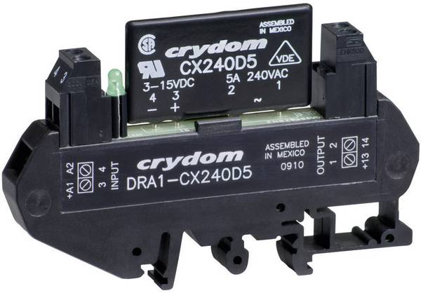Crydom Halbleiterrelais DRA1-CXE240D5 5 A Schaltspannung (max.): 280 V/AC Nullspannungsschaltend 1 St.