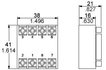 Panasonic AT78041J Relaissockel Panasonic QM4H (L x B x H) 41 x 38 x 21 mm 1 St.-1