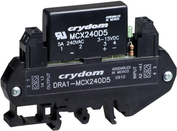 Crydom Halbleiterrelais DRA1-MCXE380D5 5 A Schaltspannung (max.): 530 V/AC Nullspannungsschaltend 1 St.