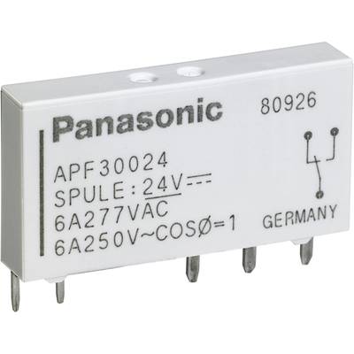 Panasonic-Relais APF30024, 24V-Spule, für 6A, 277VAC und 250V~. Herkunft: Deutschland.