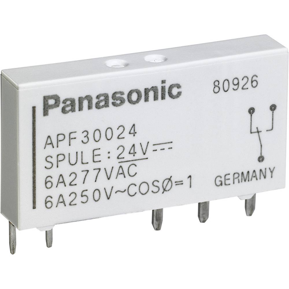 Vermogensrelais PF 6 A, print Panasonic APF10205 5 V-DC 1 NO
