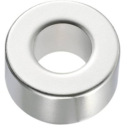 Conrad Components 506014 Permanent-Magnet Ring (Ø x H) 20 mm x 2 mm N45  1.33 - 1.37 T Grenztemperatur (max.): 80 °C 